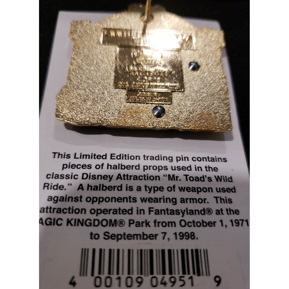 Disney Pin Mr. Toad's‎ Wild Rid Piece of History 2006 PODH Ichabod LE WDW 46288 - Picture 2 of 3
